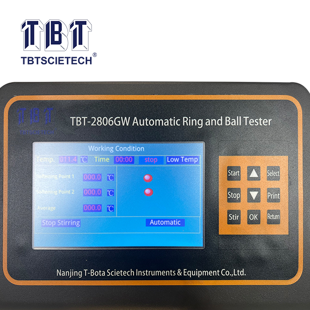 Testeur de point d'adoucissement automatique (testeur d'anneau et de balle)