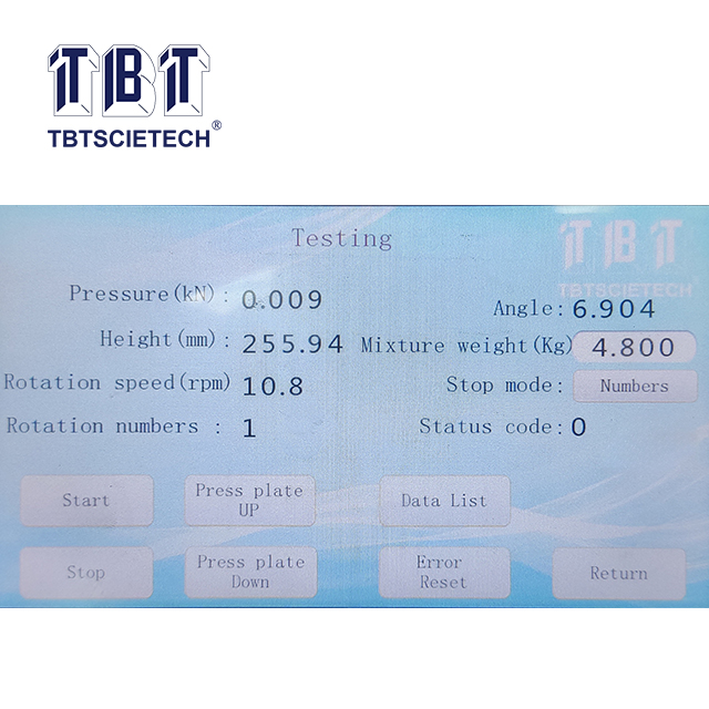Mini compacteur giratoire d'asphalte électromécanique