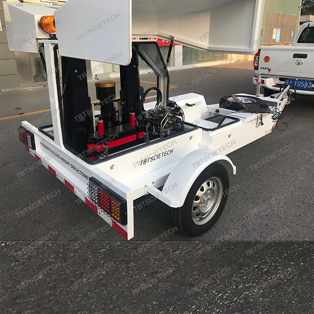 Déflectomètre à poids tombant FWD à rayons X pour les mesures