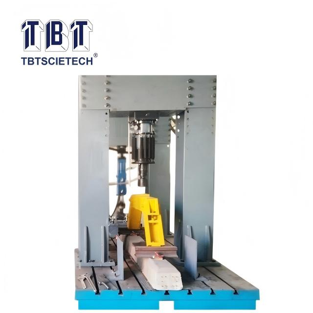 Test statique et dynamique sur le système de fixation des rails